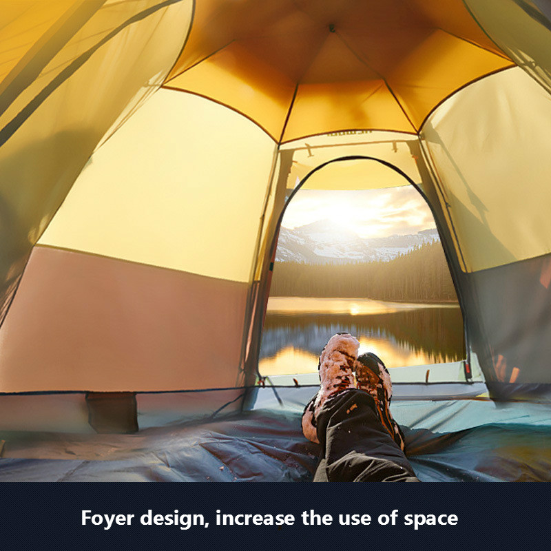 Cheap Goat Tents Hewolf Quick Automatic Open Tent 3 8 Person Double Layer Large Camping Family Outdoor Recreation Party Tents Awning Beach Tent Tents 
